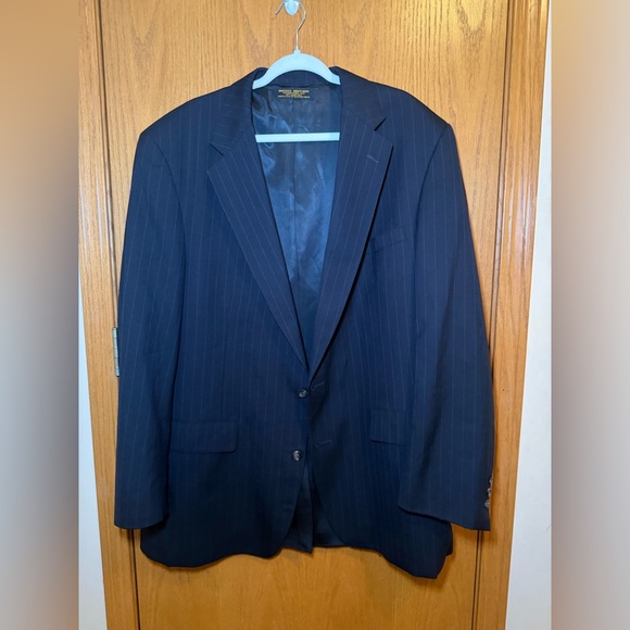 Brooks Brothers Dark Blue Striped Blazer